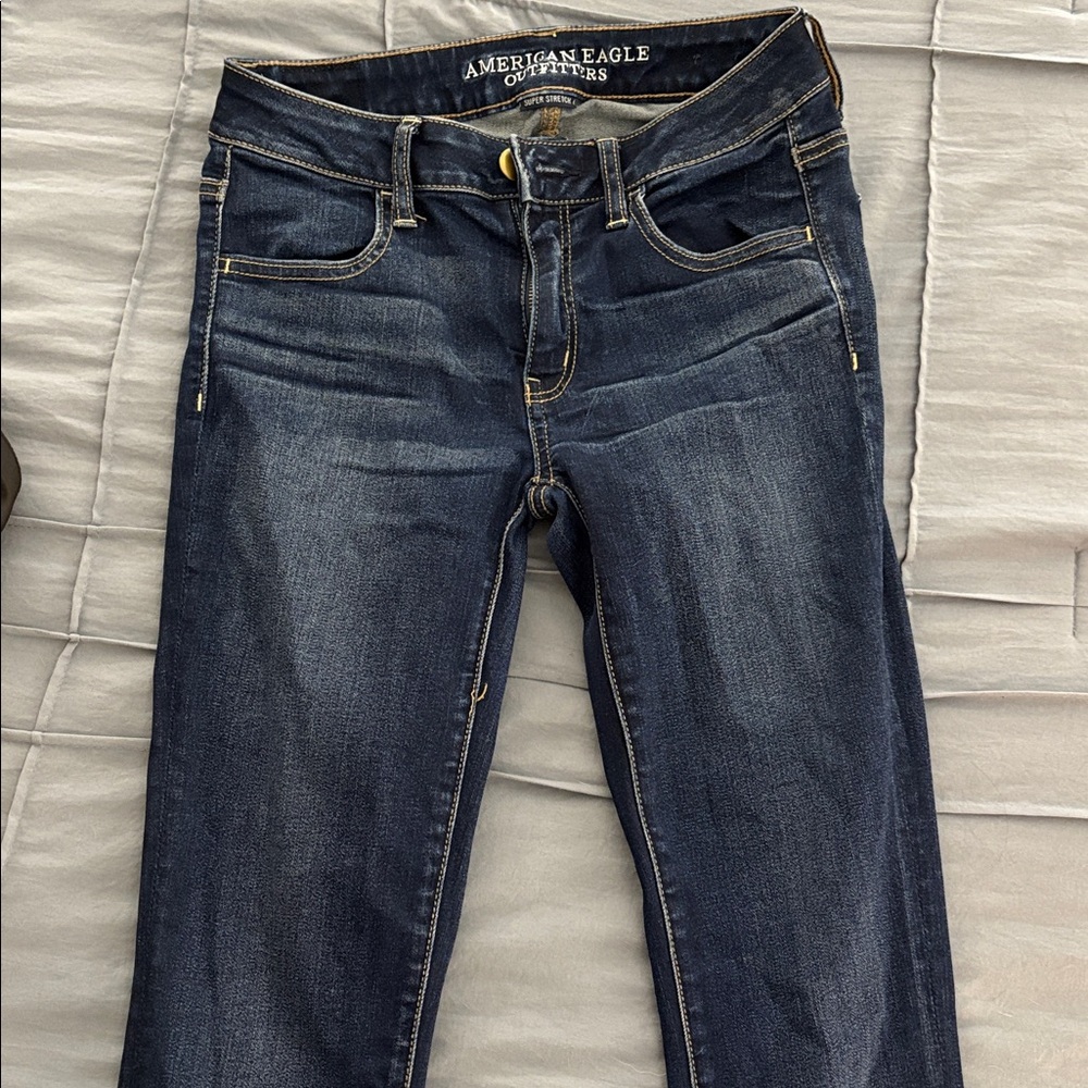 American Eagle Outfitters Dark Blue Skinny Jeans